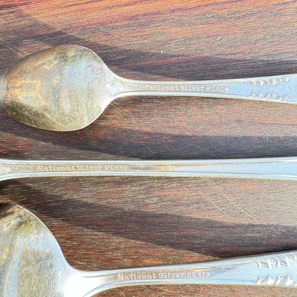 Baby Spoons Silver Plated Set of 3 National Silver Plate / Kid’s Toddler Child - Picture 6 of 6